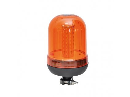 Výstražný maják 12V/24V oranžový 100LED s objímkou E8CE