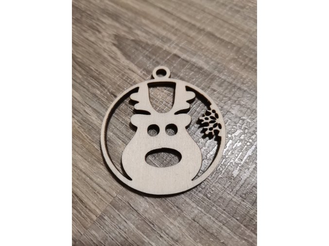 Dřevěná vánoční ozdoba č.23 - sob