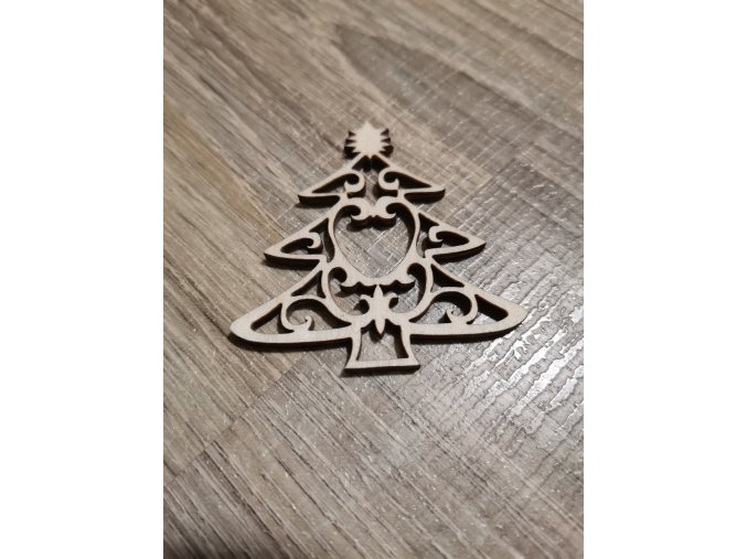 Dřevěná vánoční zdoba č.25 - stromeček