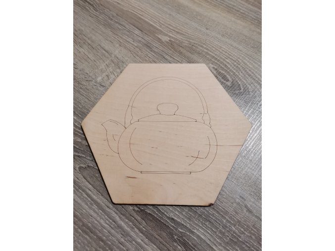 Podtác šestihran konvice velký