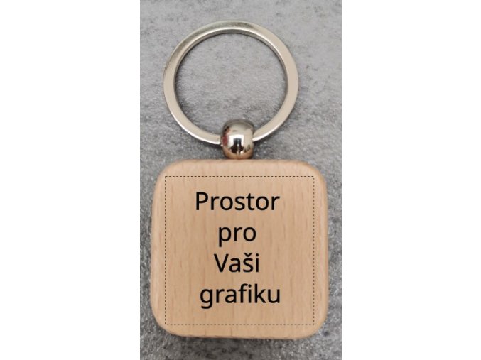 Klíčenka čtvereček