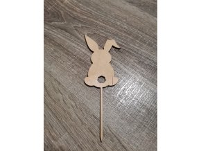 Dřevěný velikonoční zápich č.01 - zajíček