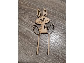 Dřevěný velikonoční zápich č.02 - zajíček