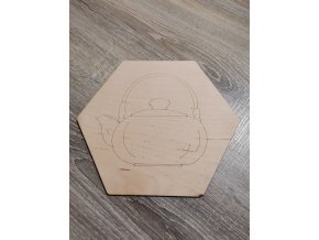 Podtác šestihran konvice velký