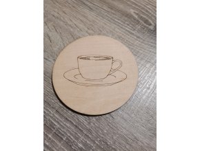 Podtácek kulatý káva 1