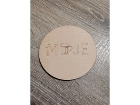 Podtácek kulatý Moje pivo