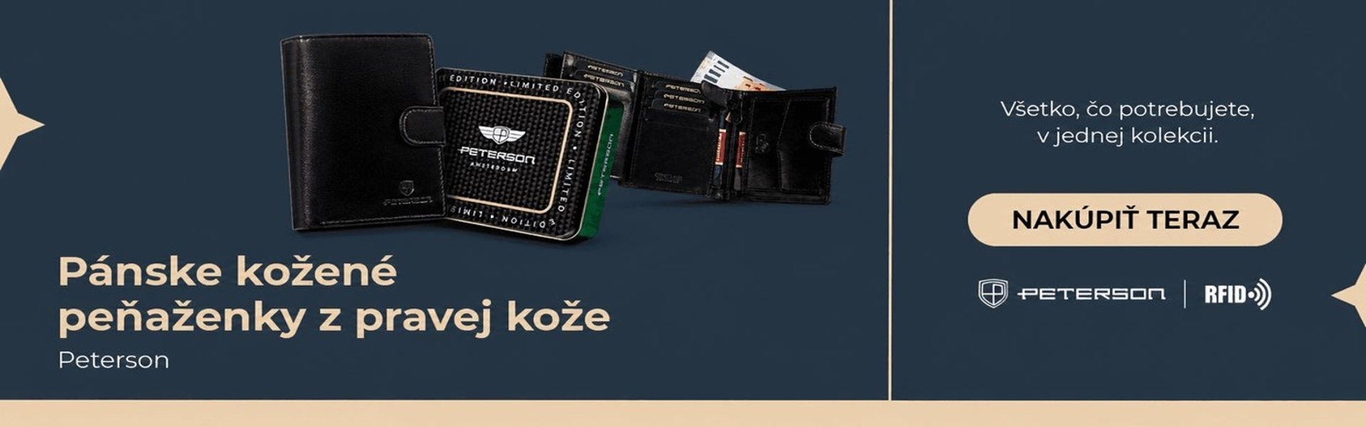 Pánske kožené peňaženky