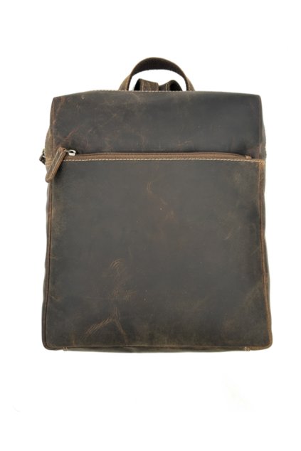 Kožený dámský malý světle hnědý batoh 840