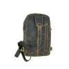 Crossbody batoh kožený světle hnědý 835