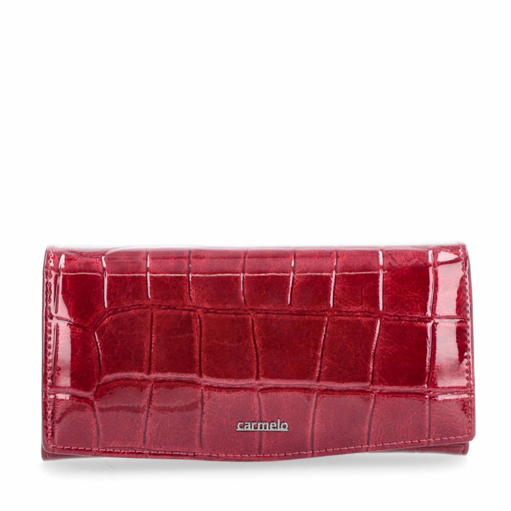 Kožená peněženka módní Carmelo červená  2109 R CV
