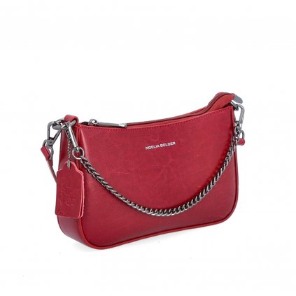 Crossbody kabelka kožená Noelia Bolger vínová  NB 0084 TCV