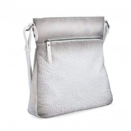 Crossbody kabelka s motivem Indee bílá  6280 B