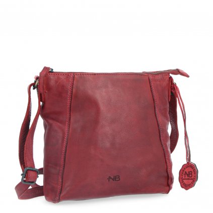 Kožená crossbody Noelia Bolger červená  NB 2086 CV