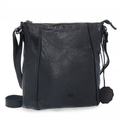 Kožená crossbody Noelia Bolger černá  NB 2086 C