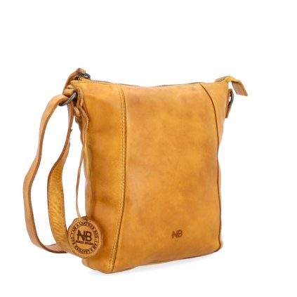 Kožená crossbody Noelia Bolger žlutá  NB 2086 ZLU