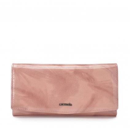 Kožená peněženka luxusní Carmelo růžová  2109 P R