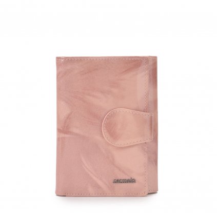Kožená peněženka designová Carmelo růžová  2108 P R