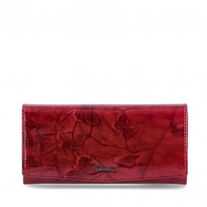 Kožená peněženka kvalitní Carmelo červená  2109 M CV