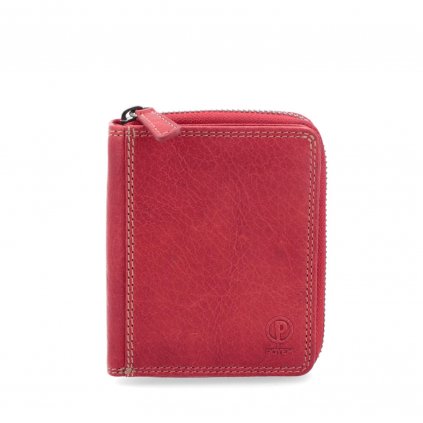 Kožená peněženka malá Poyem červená  5217 Poyem CV