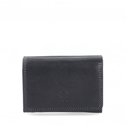 Kožená peněženka Poyem černá  5216 Poyem C