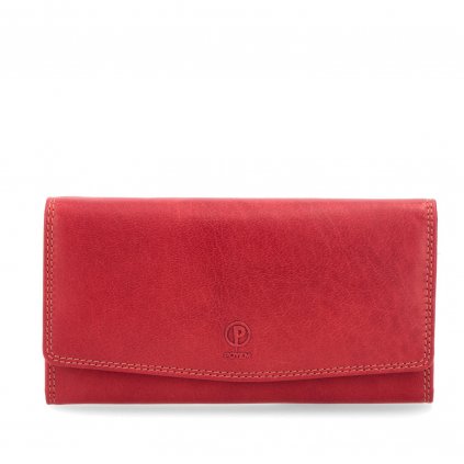 Kožená peněženka pro dámy Poyem červená  5215 Poyem CV