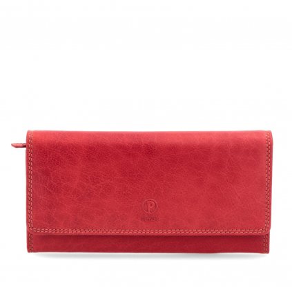 Kožená peněženka velká Poyem červená  5214 Poyem CV