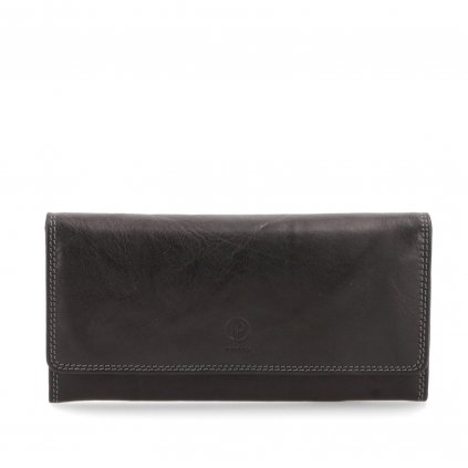 Kožená peněženka velká Poyem černá  5214 Poyem C