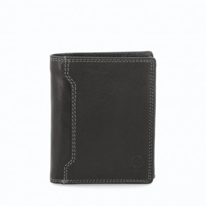 Kožená peněženka praktická Poyem černá  5211 Poyem C