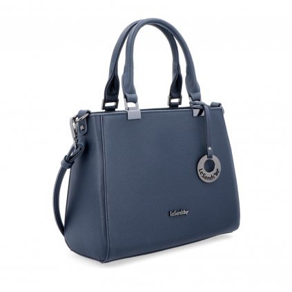 Elegantní kabelka kvalitní Le Sands modrá  9009 TM
