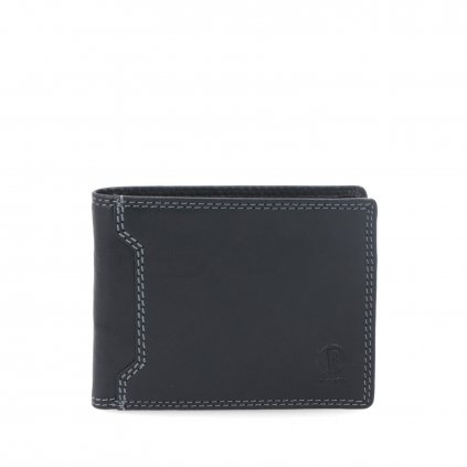 Kožená peněženka pánská Poyem černá  5205 Poyem C