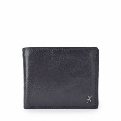 Kožená peněženka moderní Cosset černá  4465 Komodo C