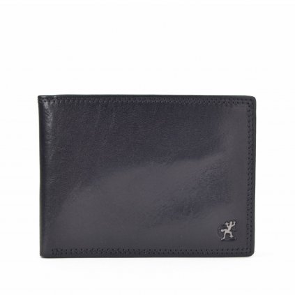 Kožená peněženka jednoduchá Cosset černá  4460 Komodo C