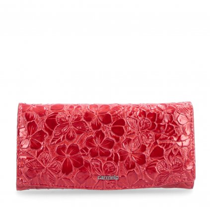 Kožená peněženka atraktivní Carmelo červená  2109 V CV