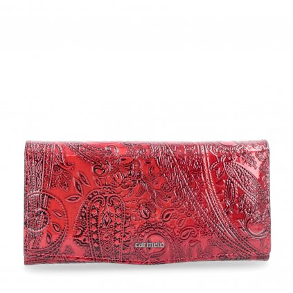 Kožená peněženka moderní Carmelo červená  2109 Q CV