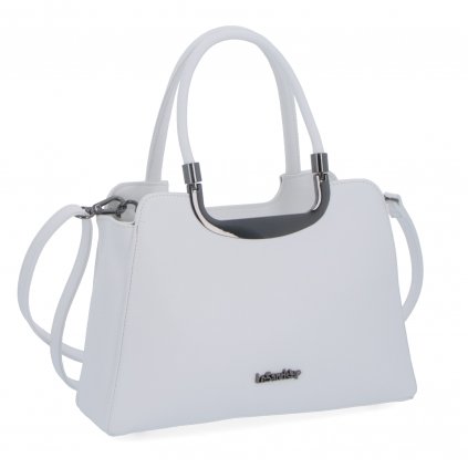 Elegantní kabelka jednoduchá Le Sands bílá  9002 B