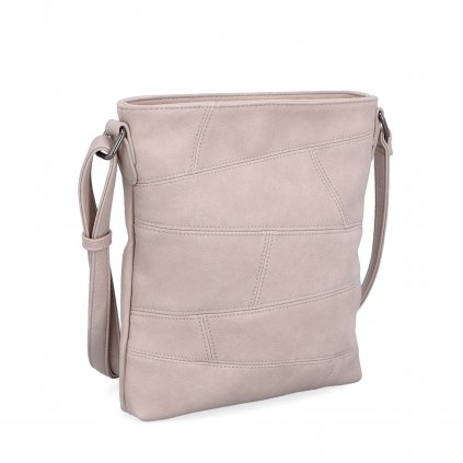 Crossbody kabelka s prošitím Carmelo lila  4301 LI