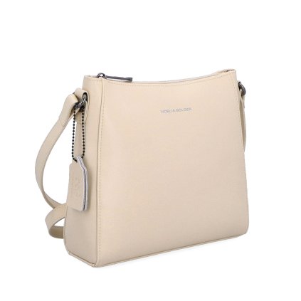 Luxusní crossbody kabelka Noelia Bolger béžová  NB 0097 BE