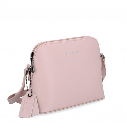 Kožená kabelka crossbody Noelia Bolger růžová  NB 0096 R