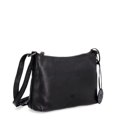 Crossbody kabelka kožená Noelia Bolger černá  NB 2406 C