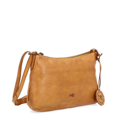 Crossbody kabelka kožená Noelia Bolger žlutá  NB 2406 ZLU