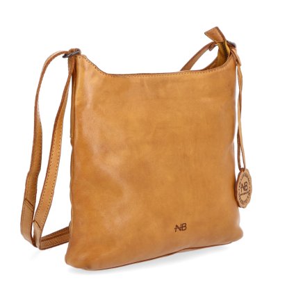 Kožená kabelka crossbody Noelia Bolger žlutá  NB 2404 ZLU