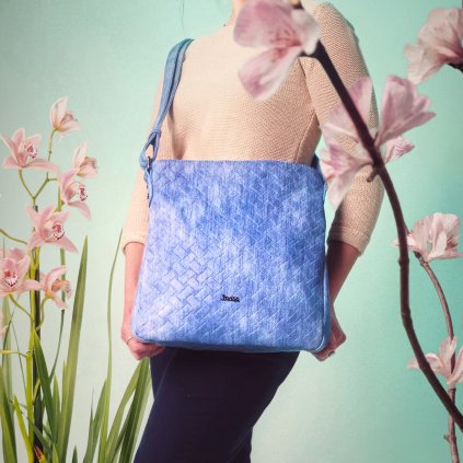 crossbody kabelka s jemnym vzorem indee 6333 m