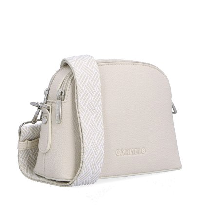 crossbody kabelka s sirokym popruhem carmelo 4355 be