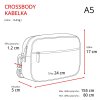 crossbody kabelka s jemnym vzorem tangerin 7009 tm 20