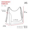 mestska crossbody kabelka tangerin 8046 ant 20