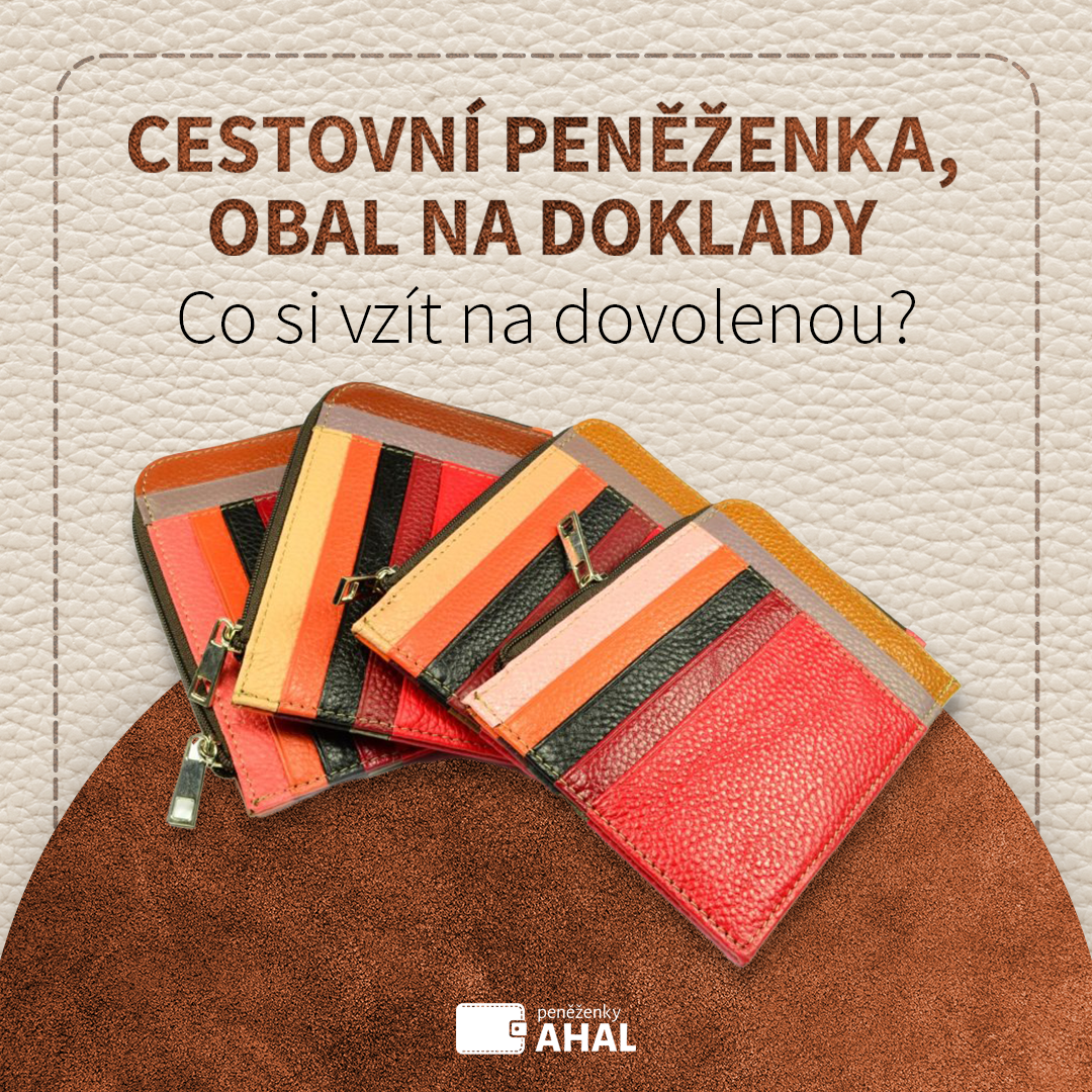 Cestovní peněženka a obaly na doklady. Co dalšího se vám bude na dovolené hodit?