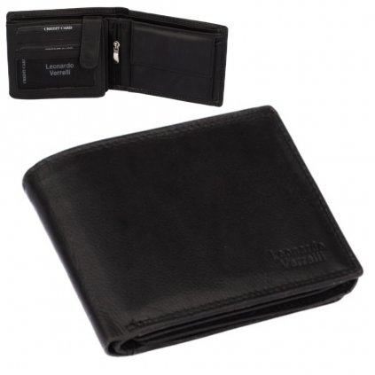 31 712 01 Luxusní černá pánská peněženka