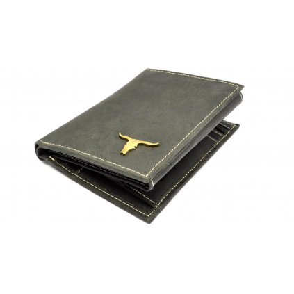 Pánská peněženka kožená šedá - 1