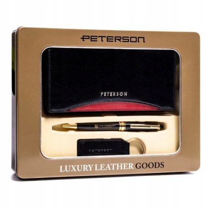 eng pl Gift Set in a Decorative Box Wallet Pen and Keyring PTN ZD16 Peterson 11264 1