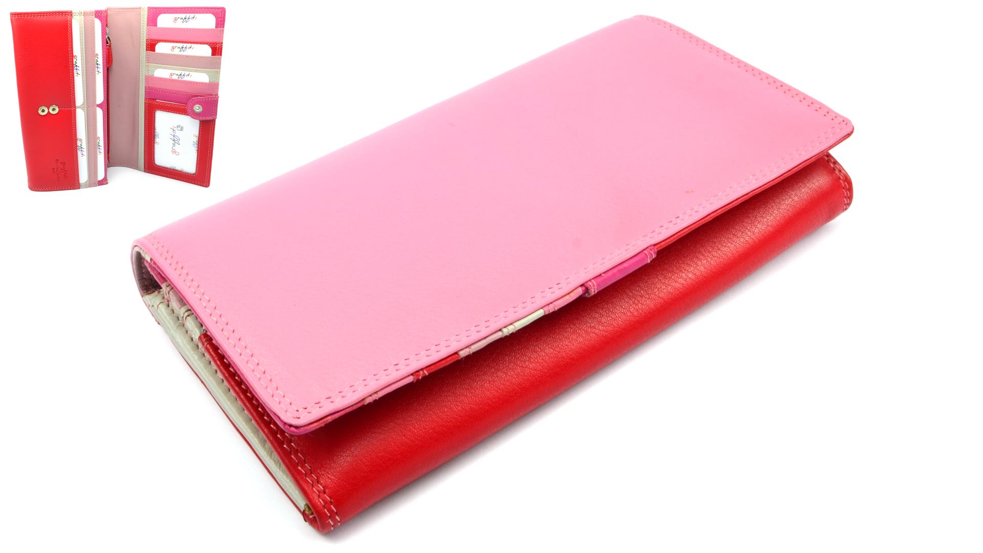 Golunski Růžová peněženka dámská kožená